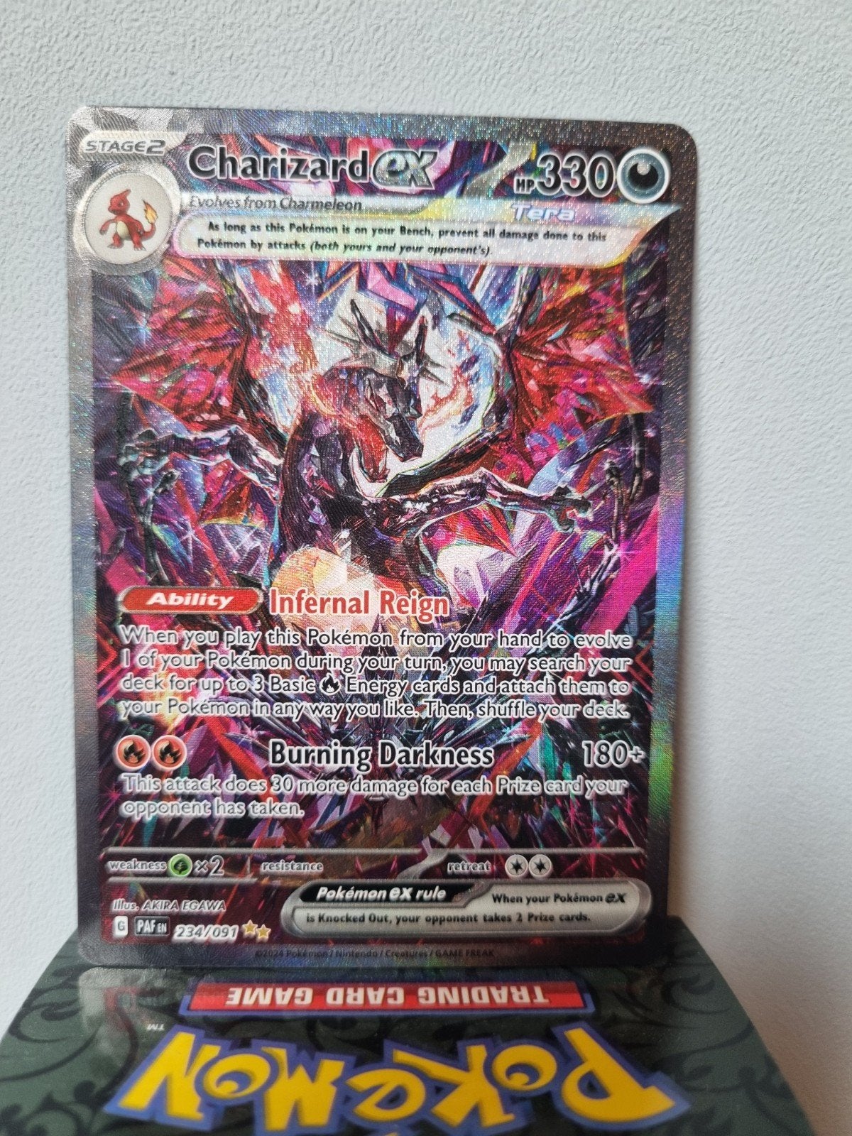 Charizard ex 234/091 - Paldean Fates, Hobby en Vrije tijd, Verzamelkaartspellen | Pokémon, Ophalen of Verzenden, Zo goed als nieuw