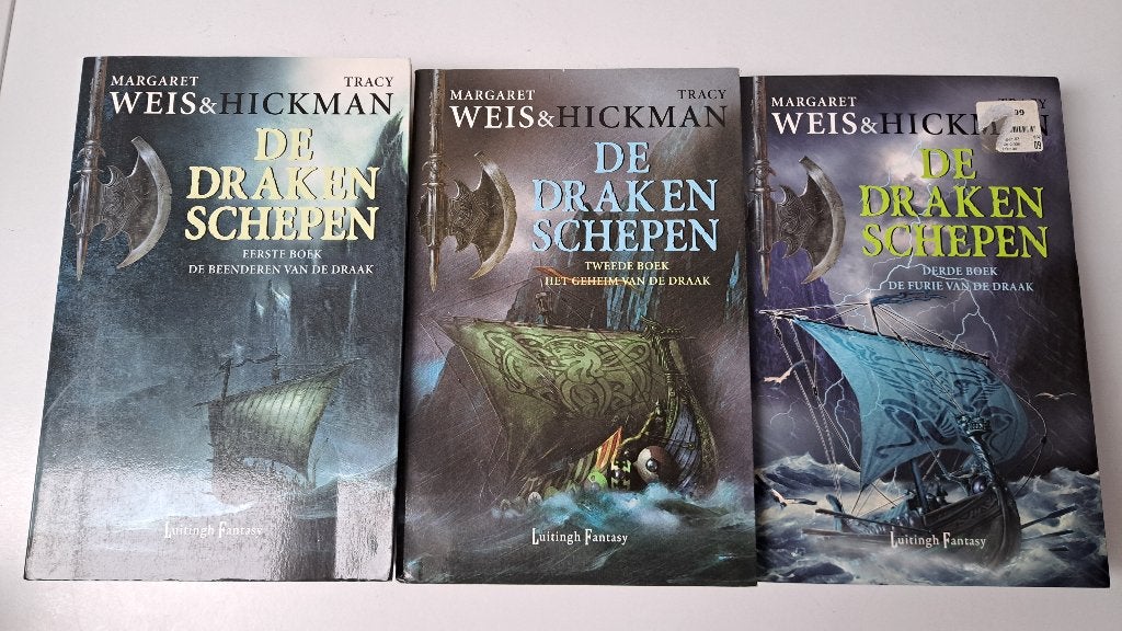 Weis & Hickman : De Drakenschepen trilogie, Boeken, Ophalen of Verzenden, Gelezen, Weis & Hickman