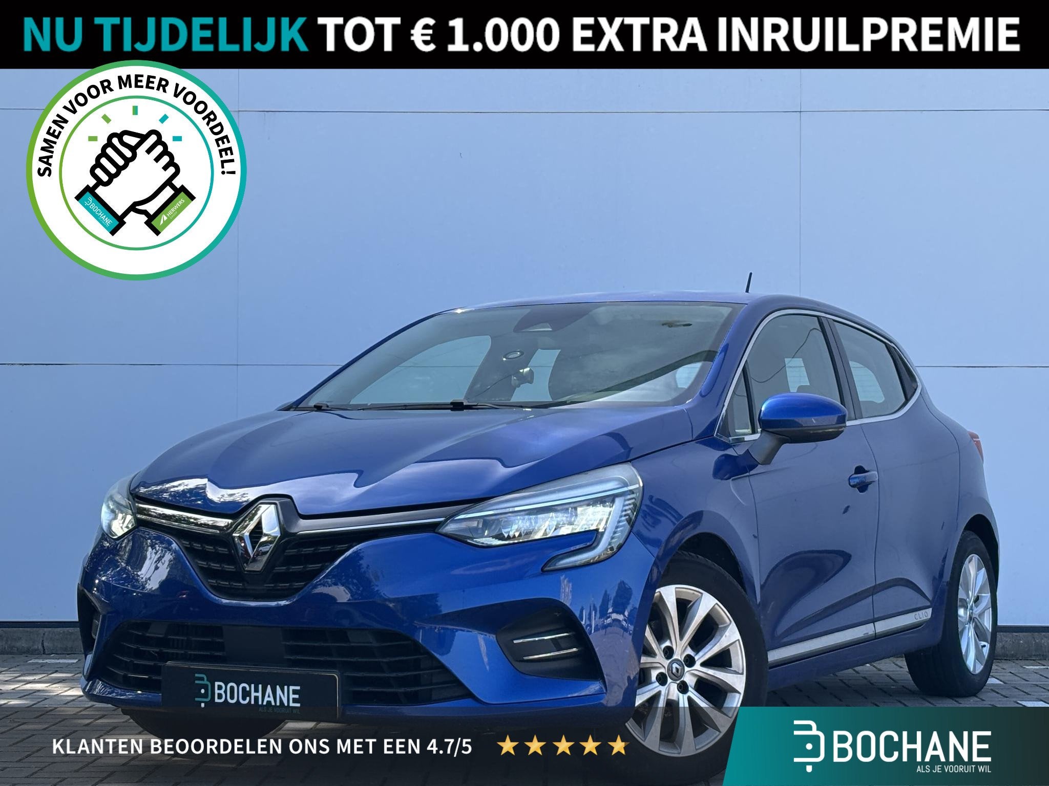 Renault Clio 1.0 TCe Intens Climate control / Cruise Control, Auto's, Voorwielaandrijving, 101 pk, Gebruikt, Euro 6