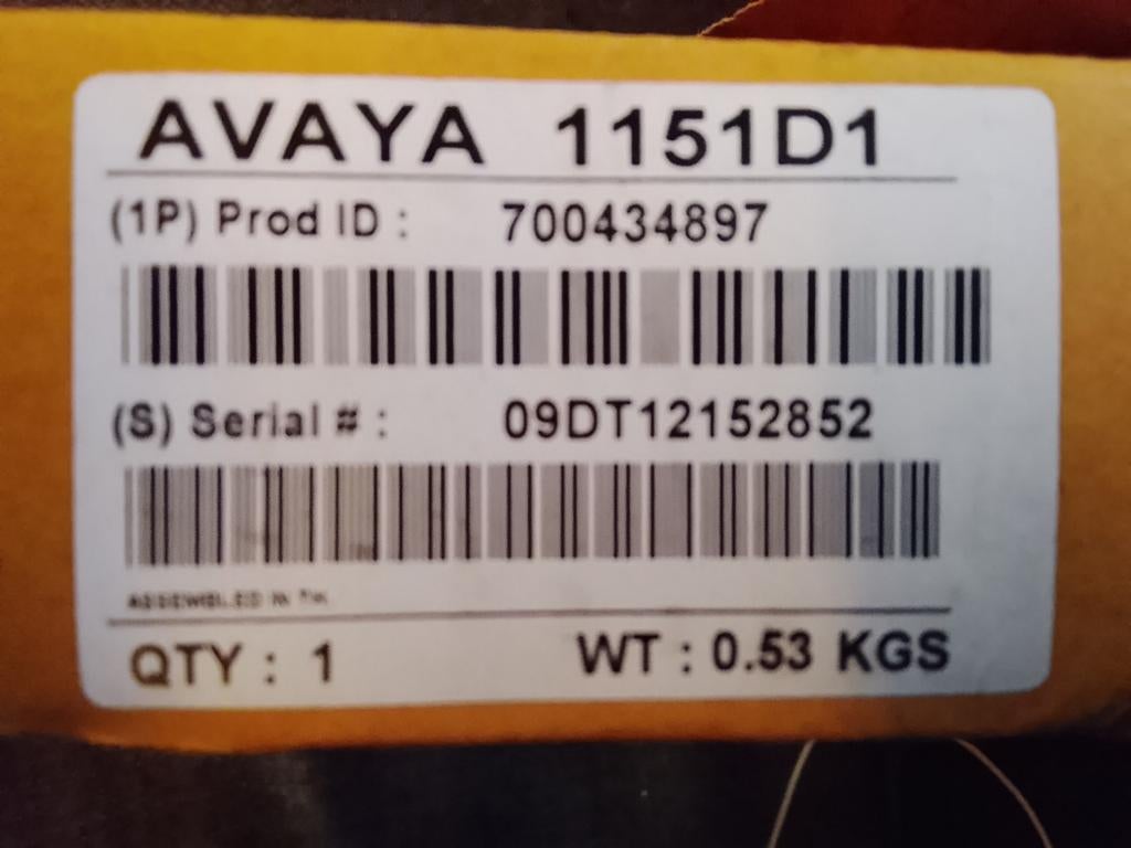 AVAYA 1151D1 Voeding Adapter voor IP Telefoons, Ophalen