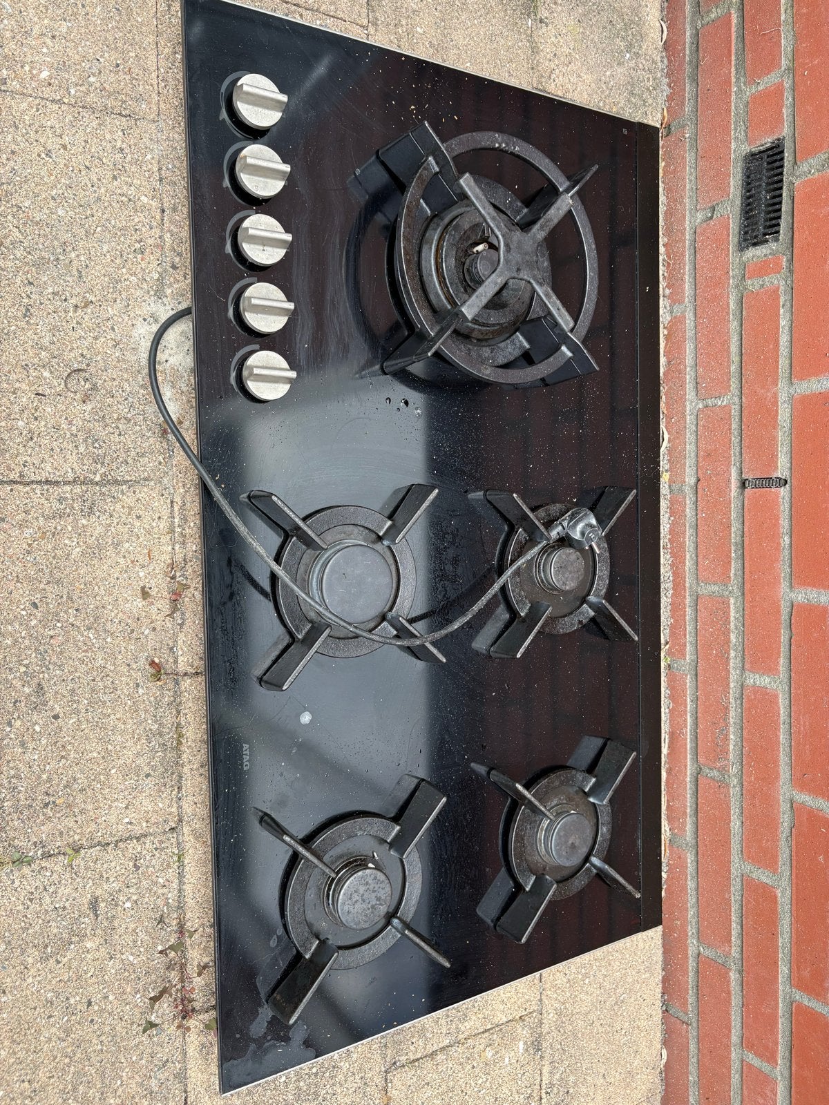 ATAG HG9611 Gas kookplaat 90x52 cm 2010, Witgoed en Apparatuur, Kookplaten, Ophalen, Gebruikt, Inbouw, Gas