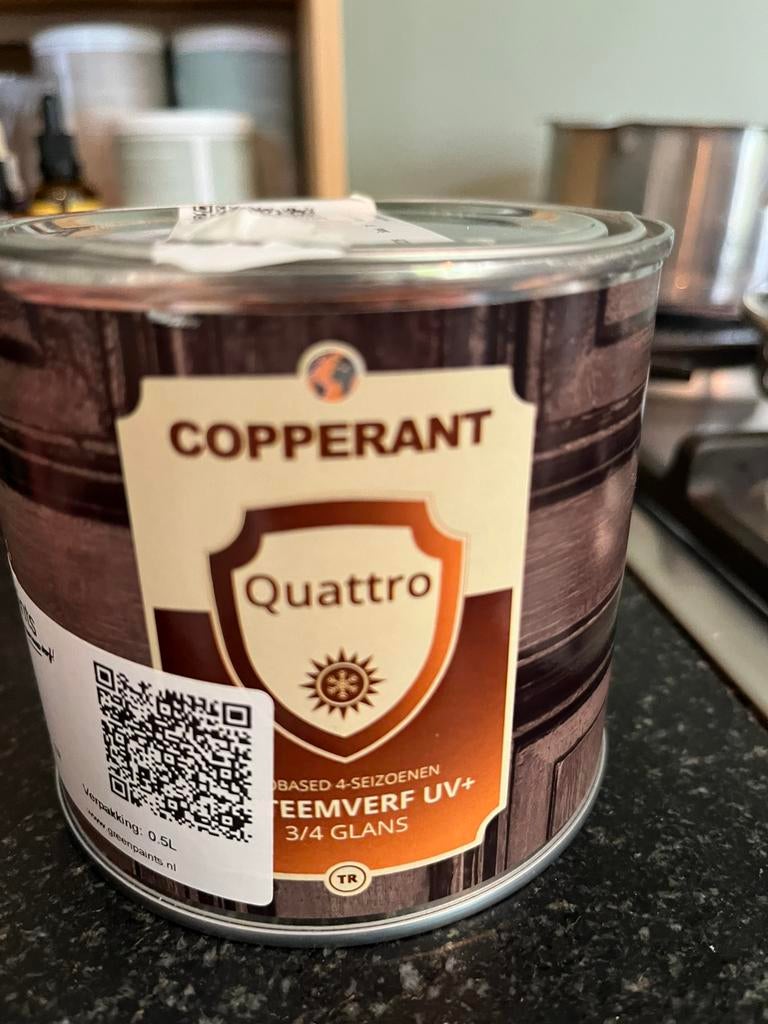 Buitenverf ral 3009 nieuw, Doe-het-zelf en Verbouw, Verf, Beits en Lak, Ophalen of Verzenden, Minder dan 5 liter, Rood, Verf