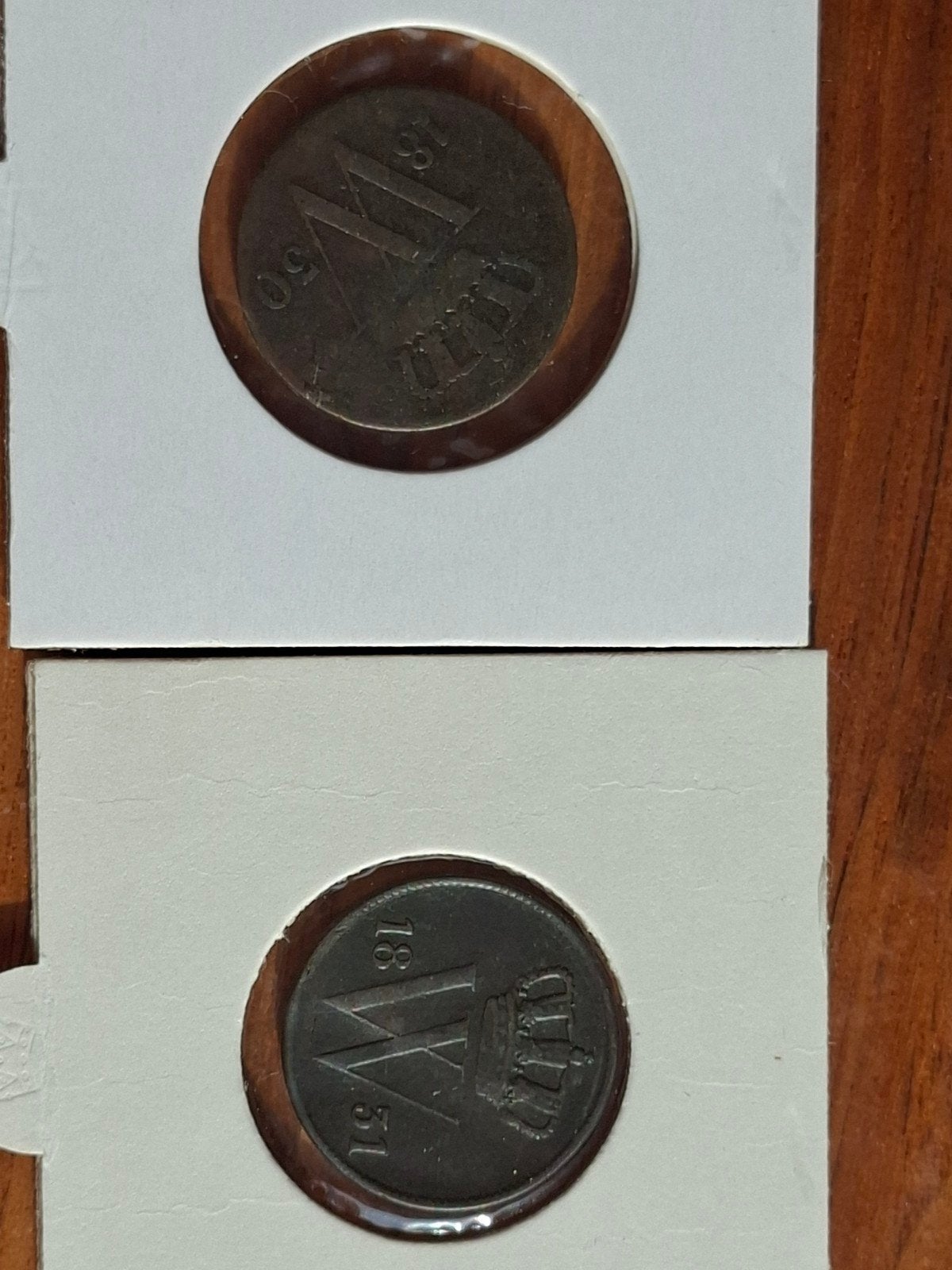 1 cent 1830 u 1 cent 1831 willem I, Postzegels en Munten, Ophalen of Verzenden, Setje