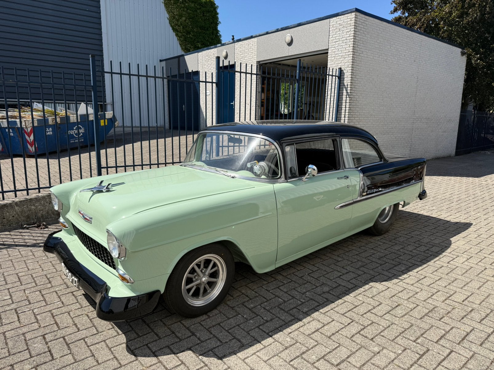 1955 Chevrolet Belair post V8 pro street, Auto's, Oldtimers, Automaat, Overige kleuren, Coupé, Achterwielaandrijving