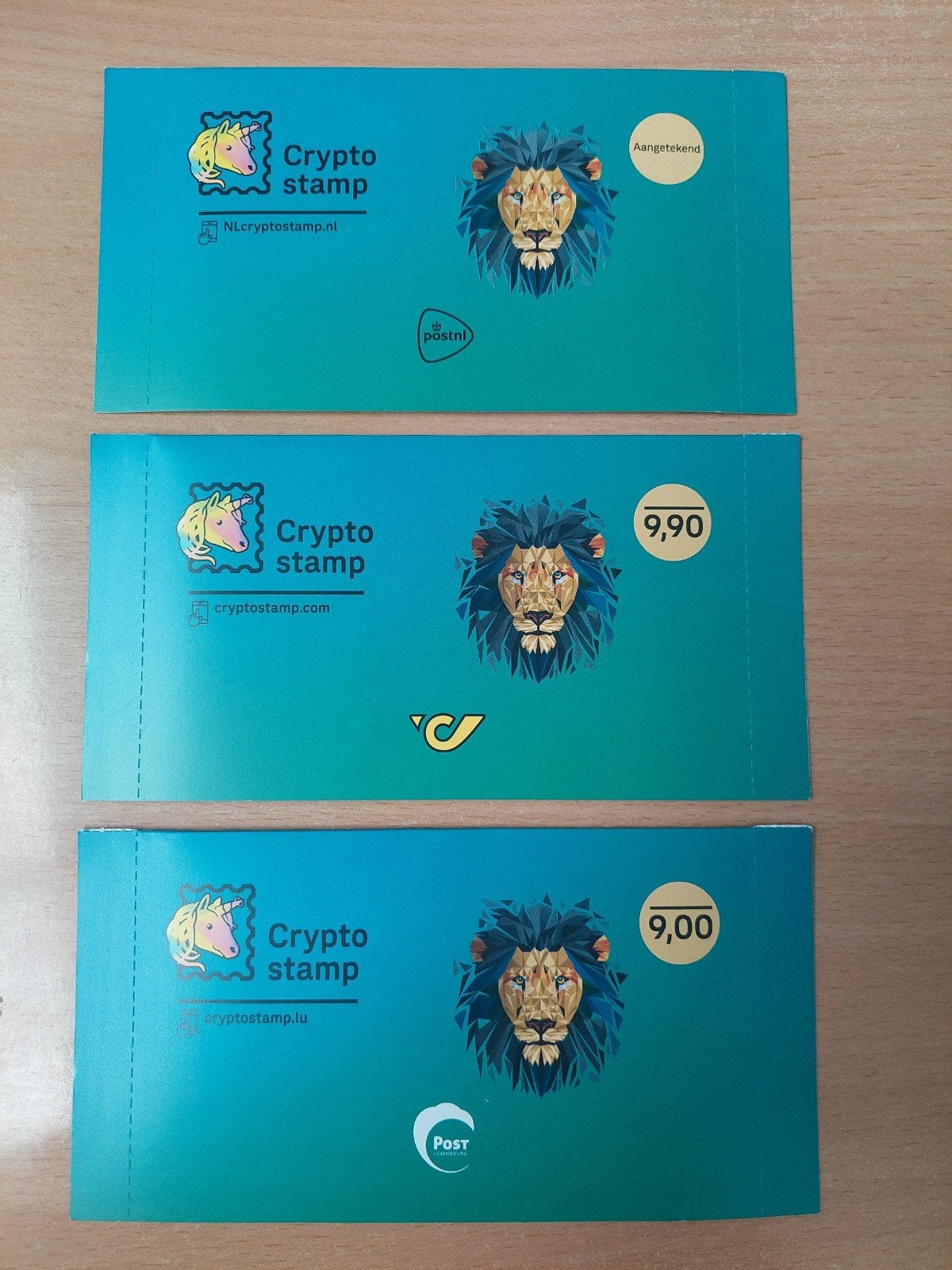 Complete Crypto Stamp Set 2023 – Leeuw (NL / AT / LU), Ophalen of Verzenden, Na 1940, Postfris
