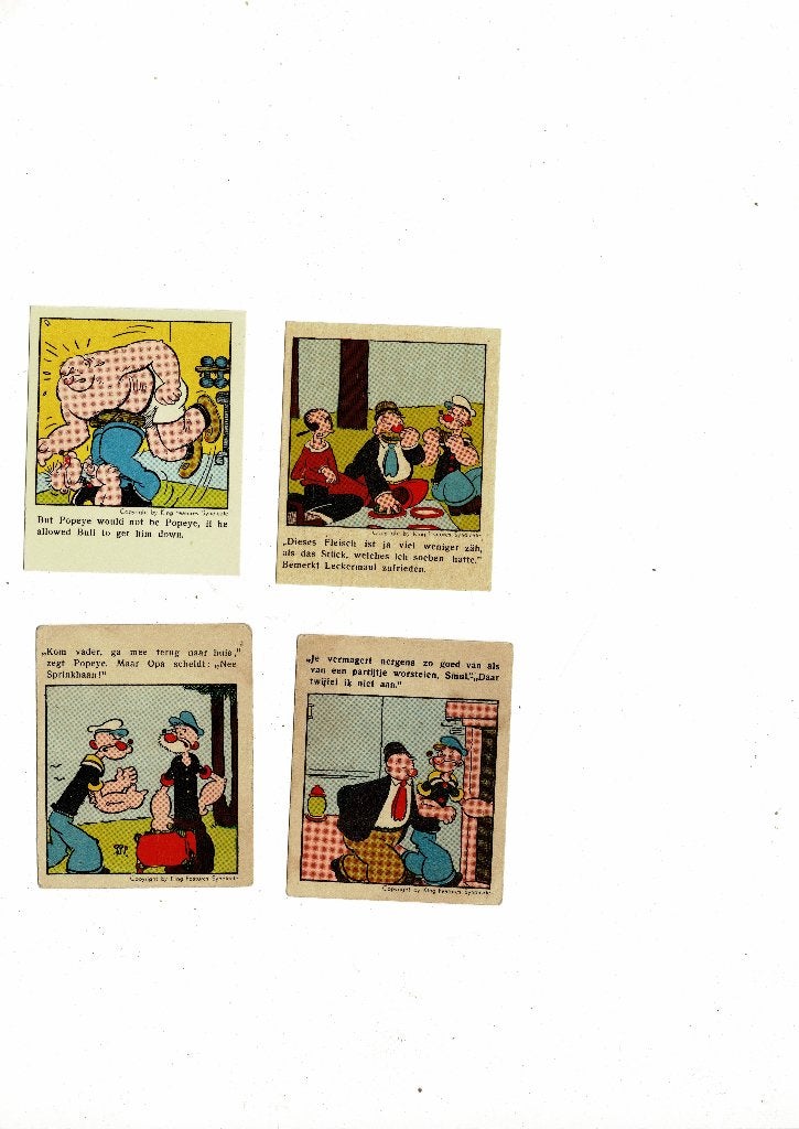Popeye-plaatjes van Klene drop GEZOCHT, Ophalen of Verzenden, Gelezen, Plaatjesalbum