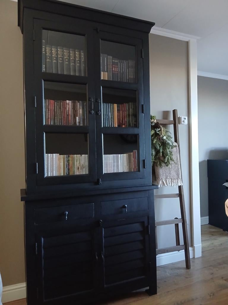 Prachtige landelijke buffet/boeken kast Hoffz stijl, Ophalen, 100 tot 150 cm, 200 cm of meer, Zo goed als nieuw