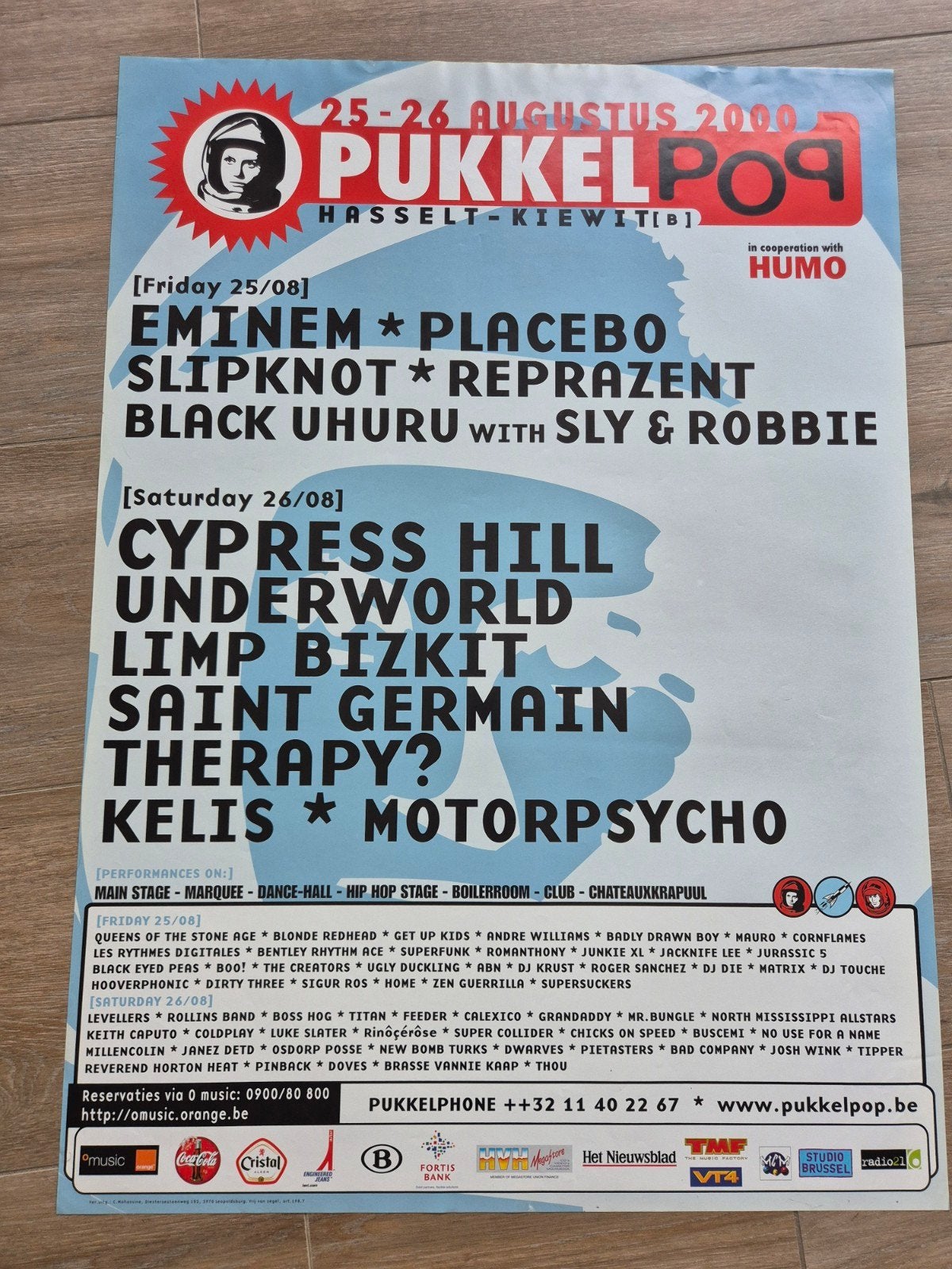 Poster Pukkelpop 2000, Ophalen of Verzenden, Zo goed als nieuw, Muziek