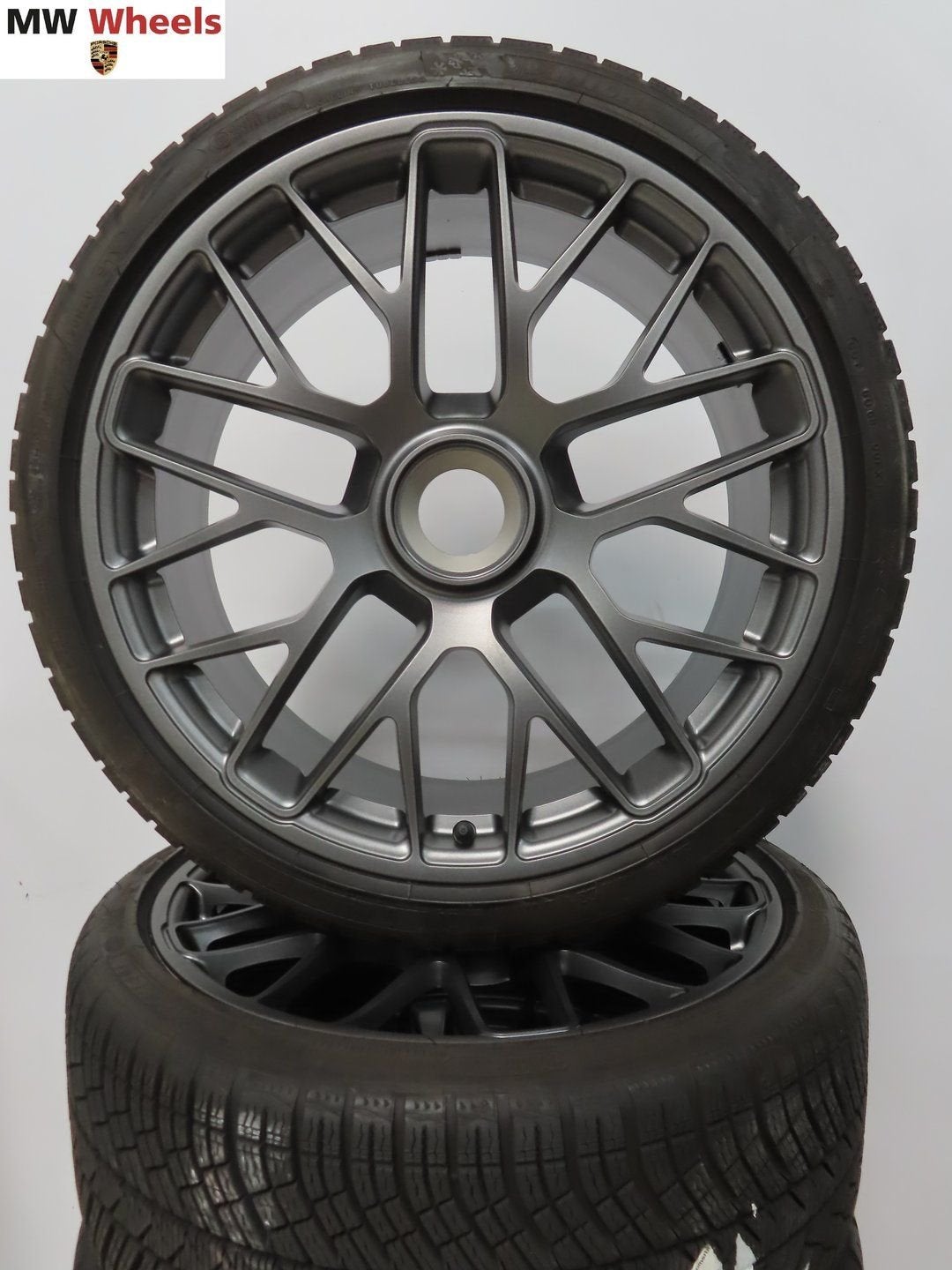 Porsche 20 inch Origineel 911 991 velgen Turbo winterbanden, -, -, Banden en Velgen, 20 inch