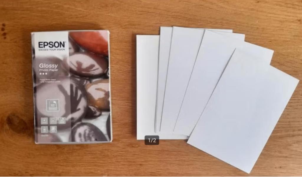 Epson Glossy Foto Papier 7 stuks, Ophalen of Verzenden, Zo goed als nieuw