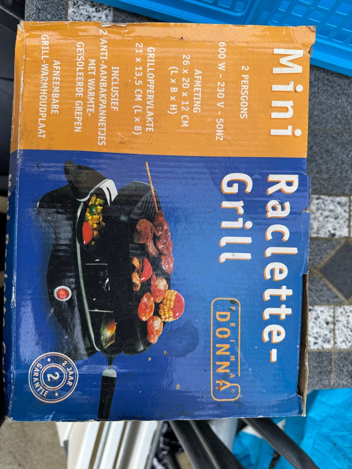 Mini Raclette-Grill Prima Donna - 2 Personen, Ophalen of Verzenden, Zo goed als nieuw
