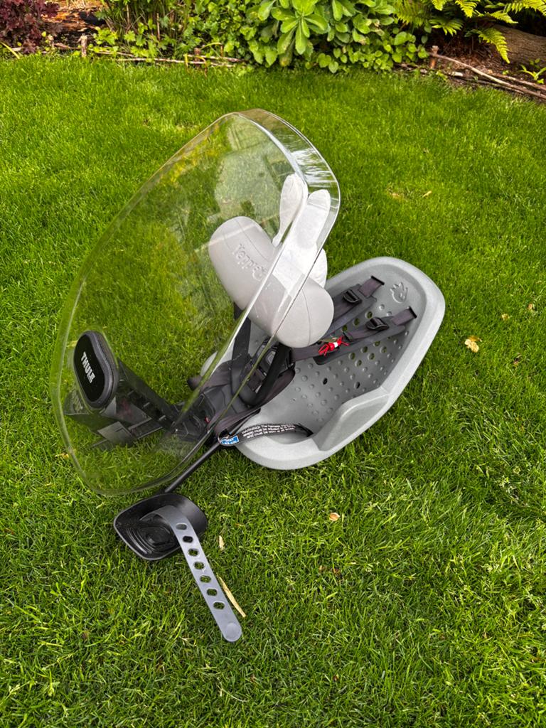 Thule Yepp voor fietszitje met windschermslot en sleutel, Ophalen, Gebruikt, Voorzitje