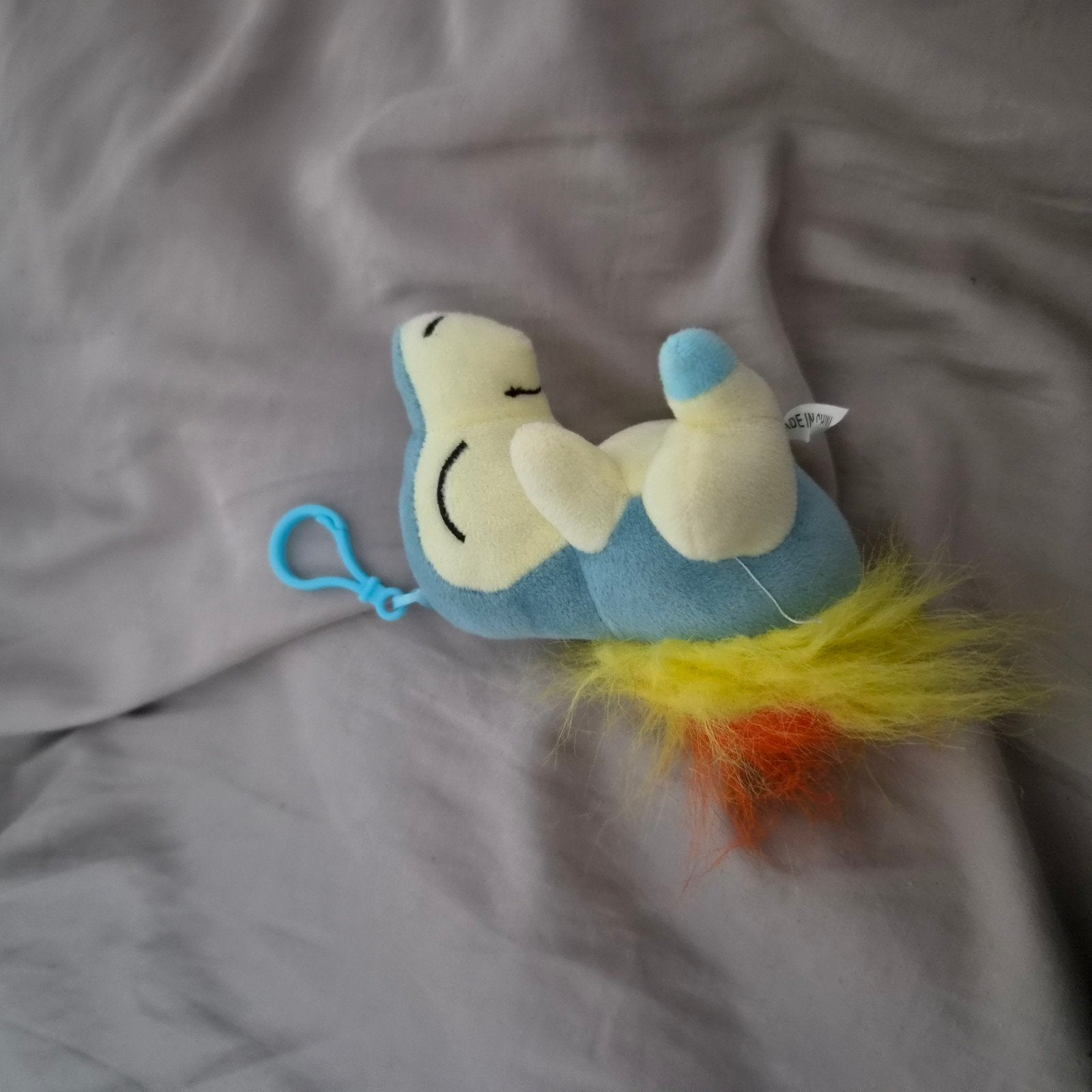 Pokémon Cyndaquil knuffel sleutelhanger, Kinderen en Baby's, Overige merken, Overige typen, Blauw, Ophalen of Verzenden