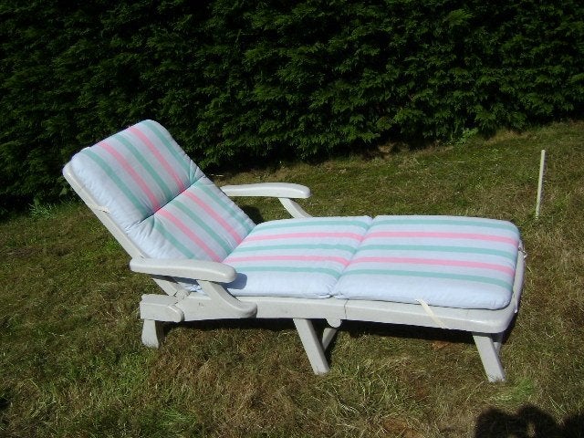 Tuin LIGBED, Ophalen, Zo goed als nieuw, Kunststof, Verrijdbaar