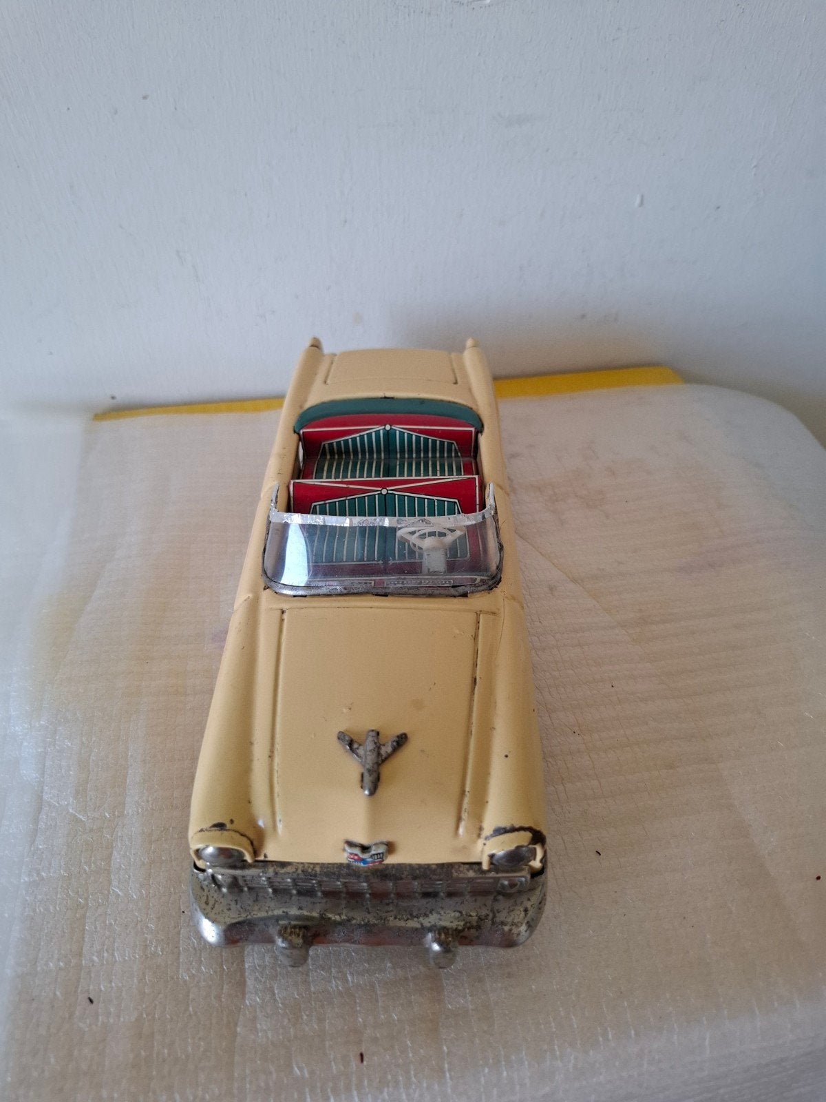 Blikken Amerikaanse cabriolet Bandai Japan zie de foto's, Antiek en Kunst, Antiek | Speelgoed, Ophalen of Verzenden