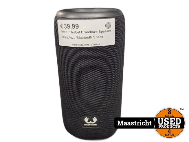 Fresh 'n Rebel Draadloze Speaker - Draadloze Bluetooth Speak, Fresh 'n Rebel, Gebruikt, Support@freshnRebel.com, Prins Hendrikstraat 1
4811 TV Breda
Netherlands