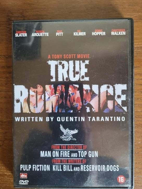 True Romance DVD 1-disc vers.- Tony Scott, Quentin Tarantino, Vanaf 16 jaar, Ophalen of Verzenden, Gebruikt, Actiethriller