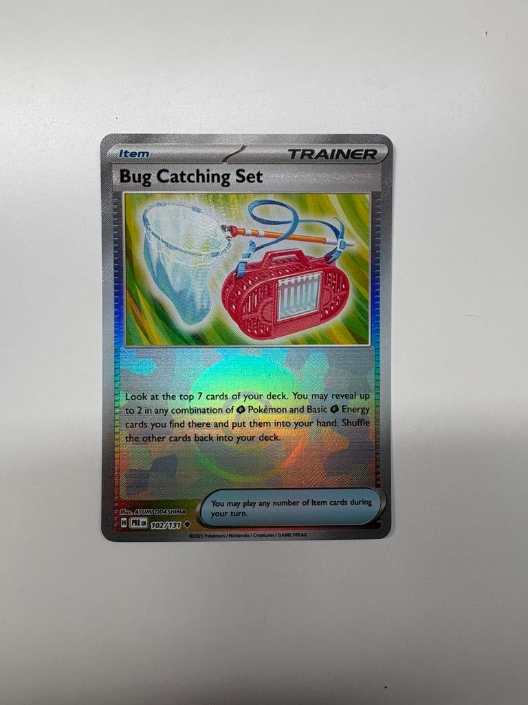 Bug Catching Set Pokéball - Prismatic Evolutions 102/131, Ophalen of Verzenden, Zo goed als nieuw, Losse kaart, Foil