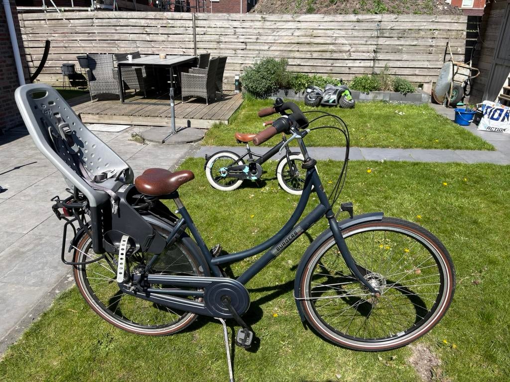 Mama fiets + kinderzit, Versnellingen, Zo goed als nieuw, 1 zitje, Ophalen