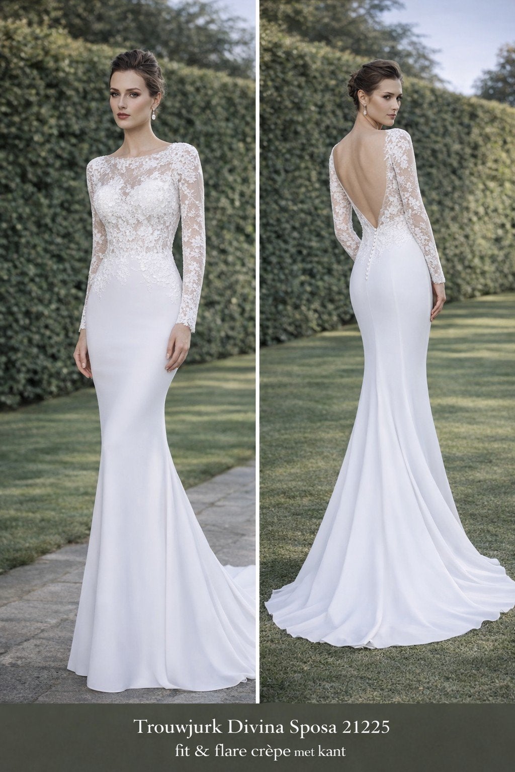 Outlet Trouwjurk Divina Sposa 21225 | Maat 40/42 | Rotterdam, Ophalen of Verzenden, Nieuw, Overige kleuren, Trouwjurk