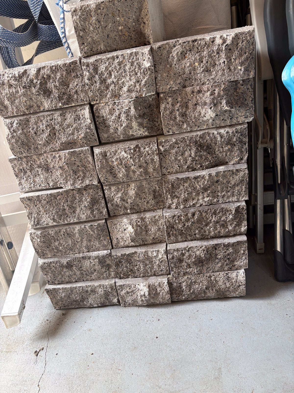 Blokken border Gardenwall Ivory formaat 15,5-22 x 18,5x10 cm, Ophalen, Blok, Nieuw, Minder dan 25 cm