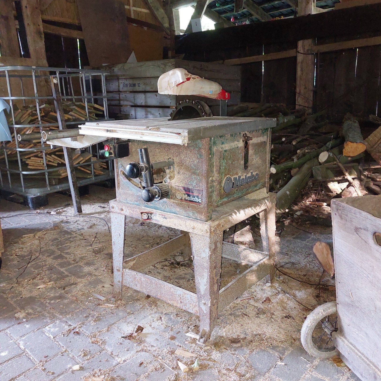Metabo tafelzaag / bouwzaag / Cirkelzaag 380V - Gebruikt, mo, Ophalen, Gebruikt, Cirkelzaag, 70 mm of meer