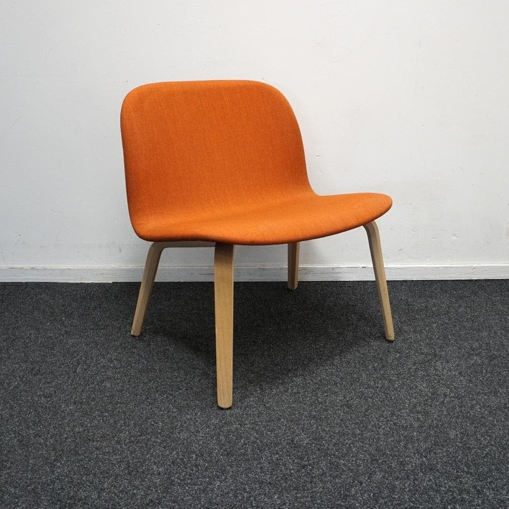 Muuto Visu Design Fauteuil | Lounge stoelen | Oranje, Huis en Inrichting, Gebruikt, -, 75 tot 100 cm, Ophalen of Verzenden