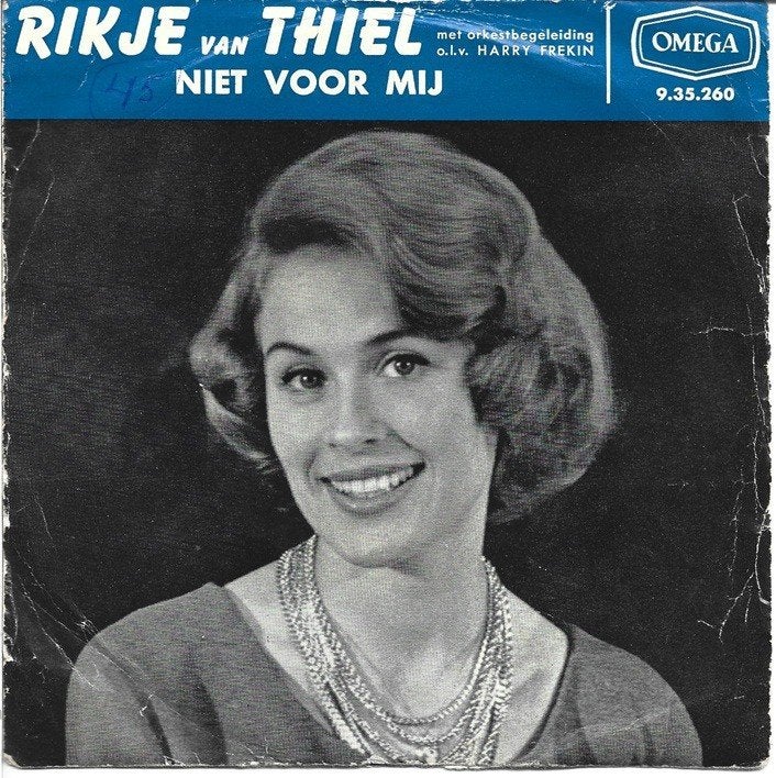 Rikje van Thiel - Niet voor mij, Gebruikt, Verzenden, 7 inch, Nederlandstalig