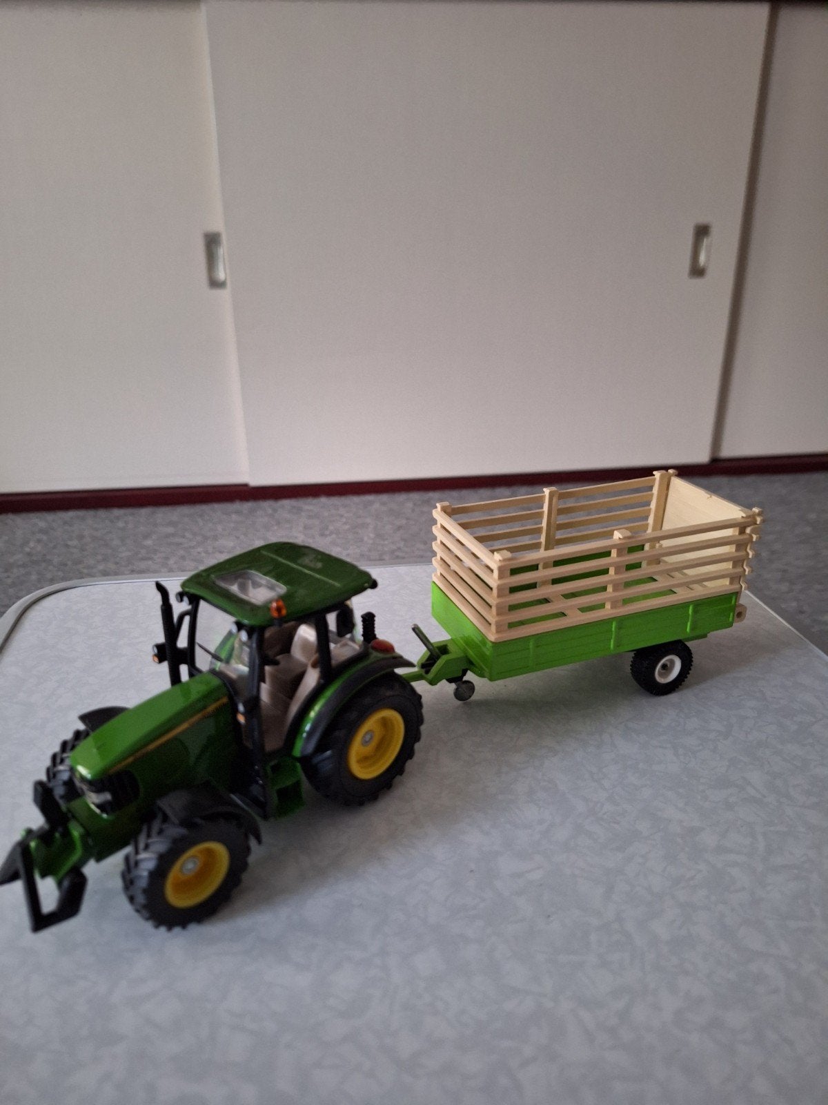 John Deere Tractor met aanhanger - Speelgoed, Ophalen of Verzenden, Gebruikt