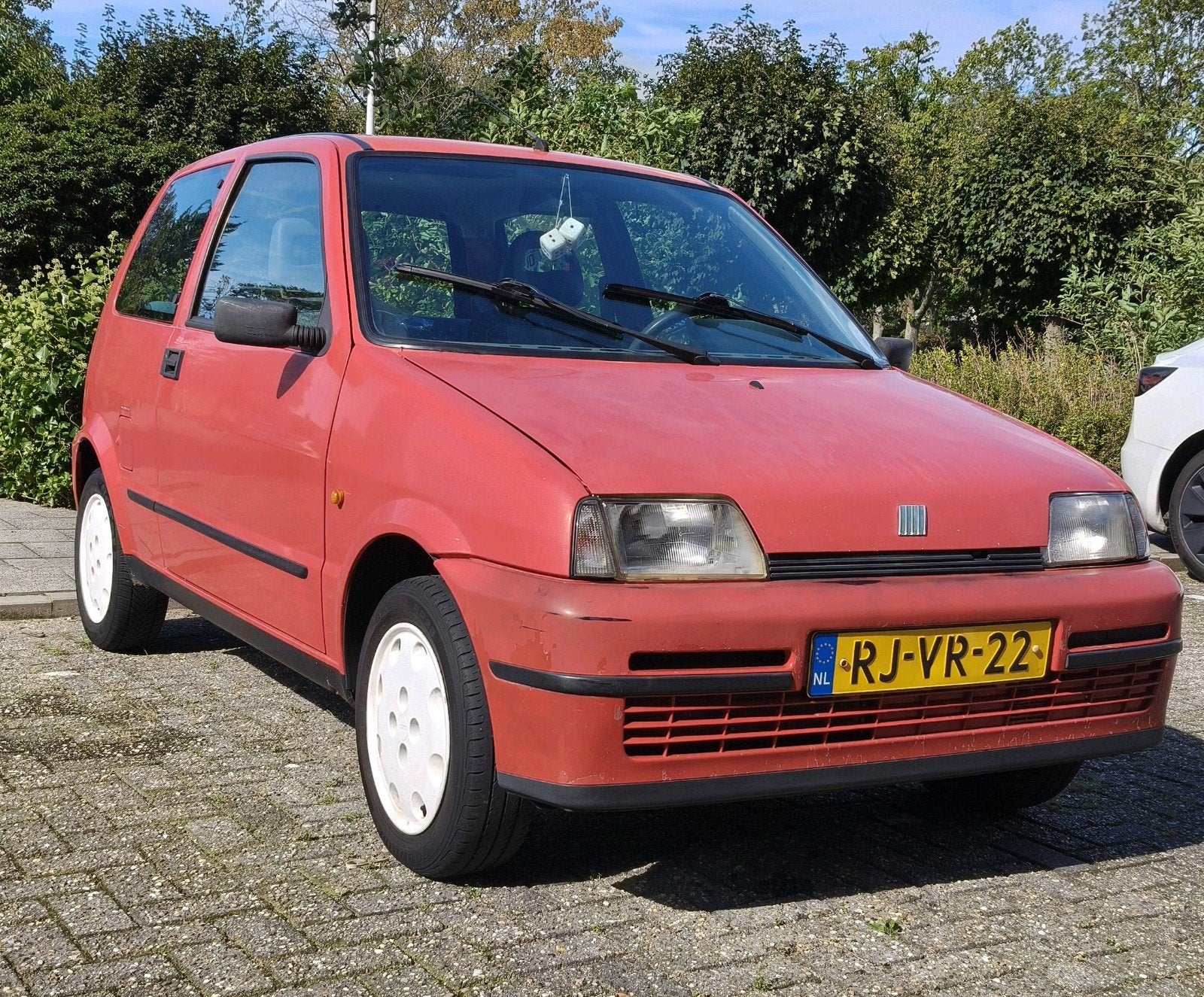 Fiat Cinquecento SX 1997 Rood, Stof, Elektrische ramen, 899 cc, 400 kg
