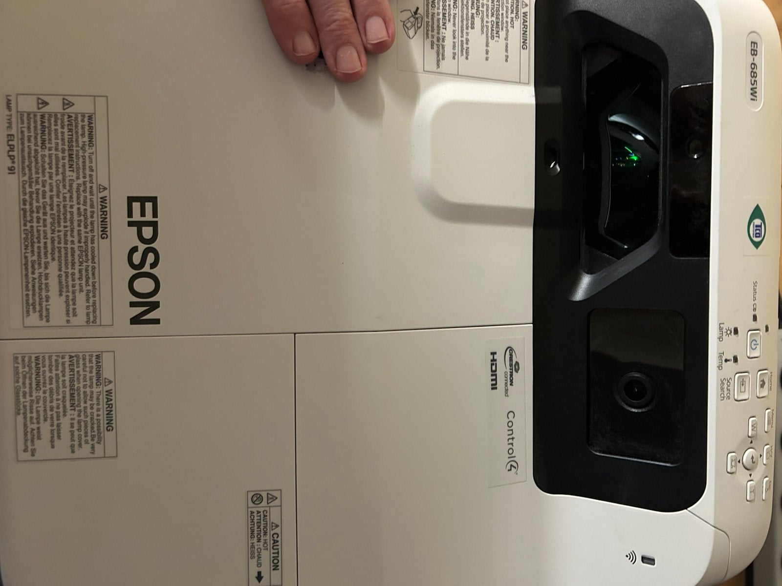 Epson Ultra Short Throw Projector WXGA 3500ansi stuur ook op, Ophalen of Verzenden, Zo goed als nieuw