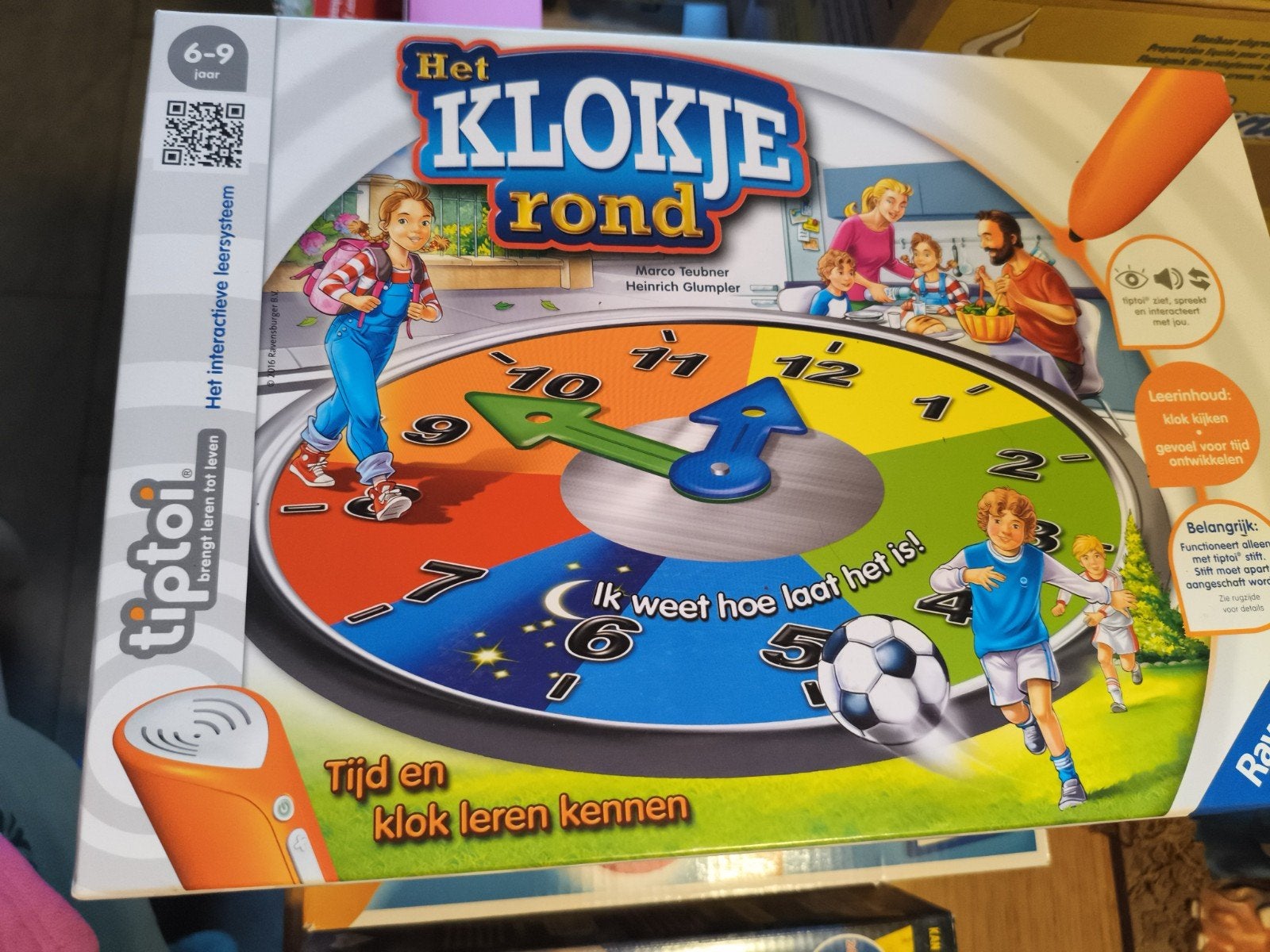 Tiptoi Het Klokje Rond - Leerzaam spel voor kinderen, Een of twee spelers, Ophalen, Gebruikt, Ravensburger