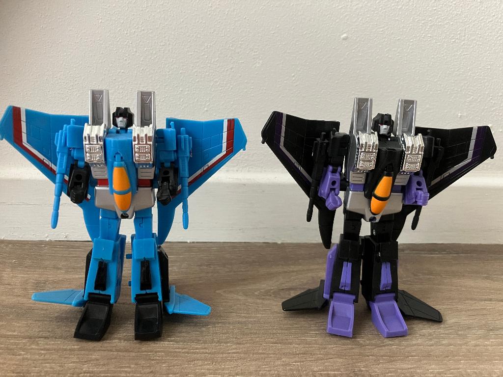 Transformers Robot Masters Skywarp & Thundercrackers, Verzamelen, Transformers, Zo goed als nieuw, G1, Decepticons, Ophalen of Verzenden