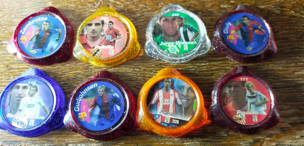 Voetbal  35 kraks van panini + 4 pionnen, Ophalen of Verzenden, Zo goed als nieuw, Buitenlandse clubs, Poster, Plaatje of Sticker