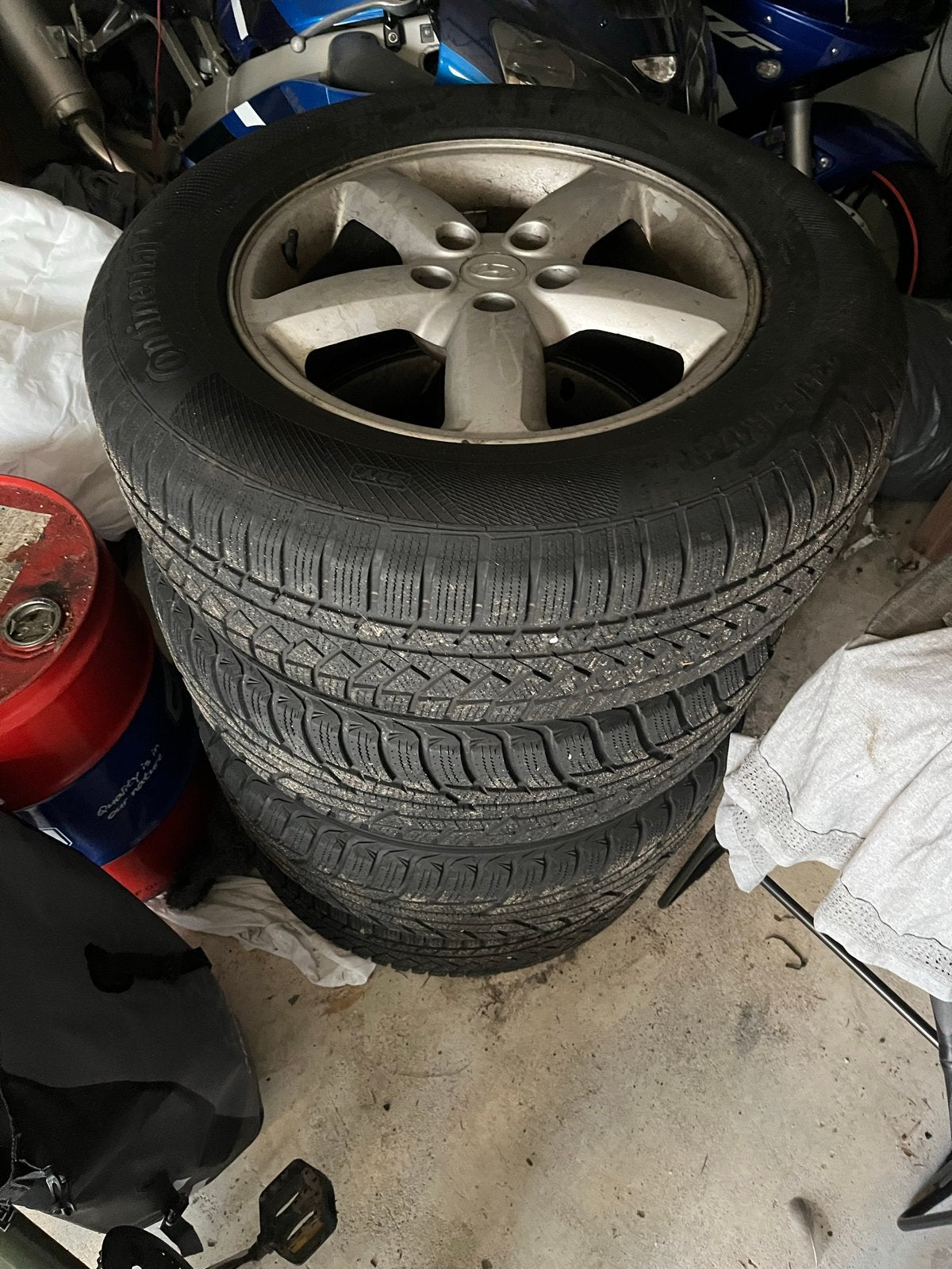 Winterbanden 235/65 R17 5x114,3 (Mazda CX5), Ophalen, Gebruikt, 17 inch, Winterbanden