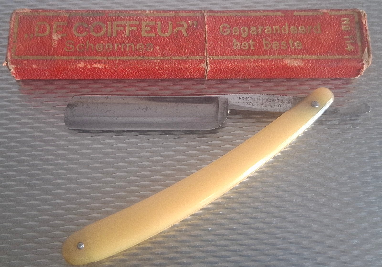 Vintage Ernst Plümacher Open Scheermes - Shave Ready 5/8, Antiek en Kunst, Antiek | Gereedschap en Instrumenten, Ophalen of Verzenden