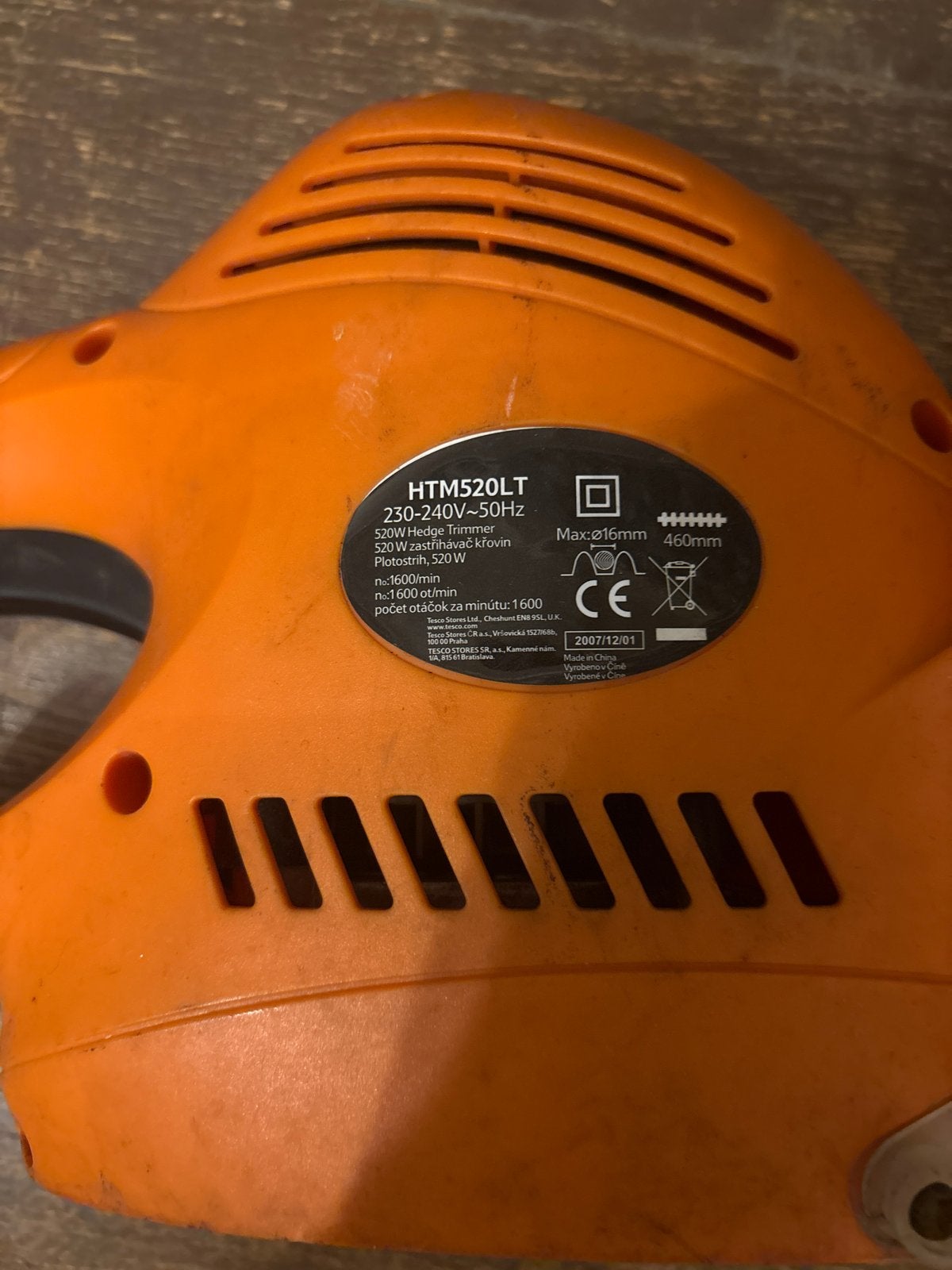 Elektrische heggenschaar HTM520LT - 520W, Tuin en Terras, Ophalen of Verzenden, Gebruikt, Elektrisch
