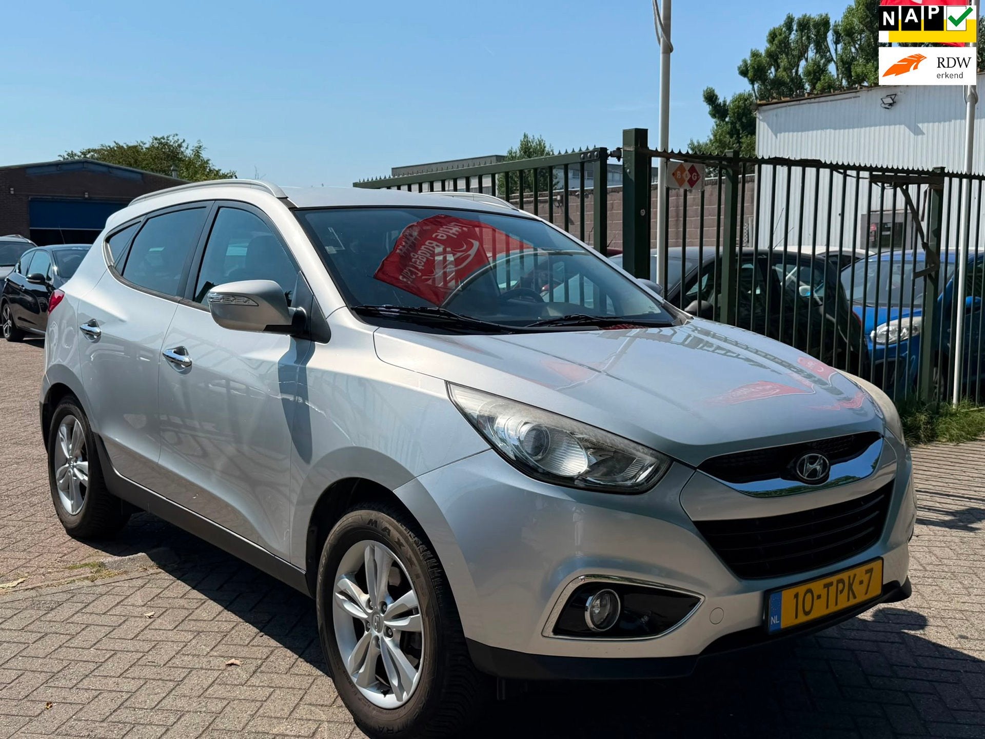 Hyundai Ix35 2.0i Style Airco trekhaak elektrische ramen cv, Gebruikt, 4 cilinders, Leder en Stof, 163 pk