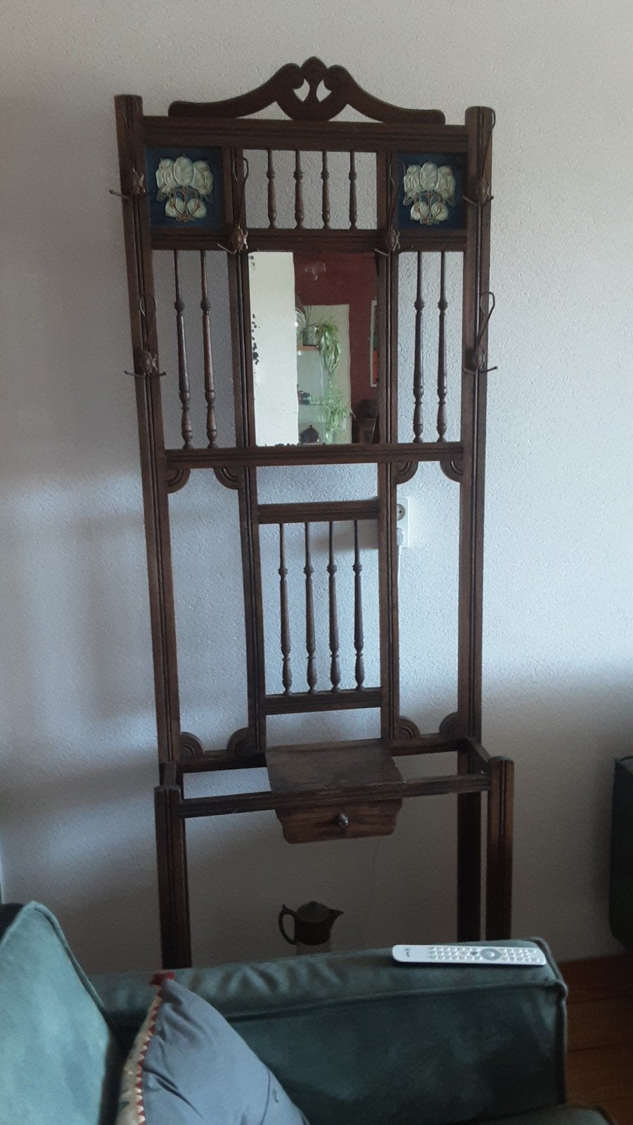 Antieke hal kapstok, Ophalen, Rechthoekig
