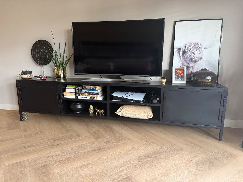 Tv kast, Huis en Inrichting, Kasten | Televisiemeubels, Ophalen, Zo goed als nieuw, 200 cm of meer, Minder dan 100 cm