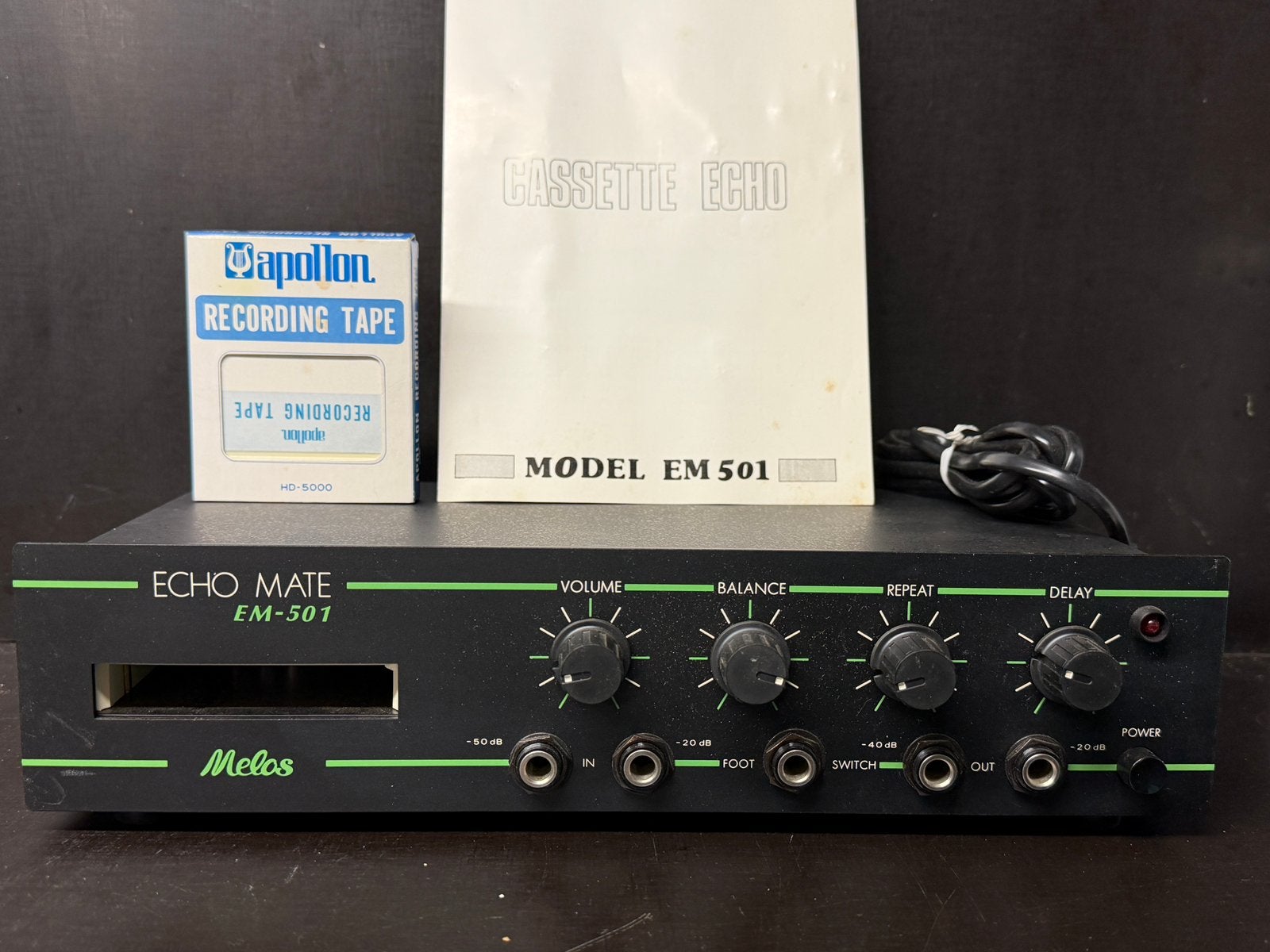 Vintage NOS Echo mate EM-501 casette echo recorder, Ophalen of Verzenden, Zo goed als nieuw, Audio