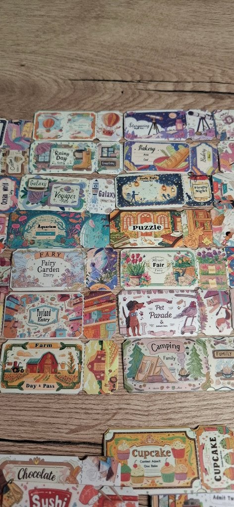 50 stuks Kawaii Scrapbook & Bullet Journal Stickers, Ophalen of Verzenden, Nieuw, Meerdere stickers