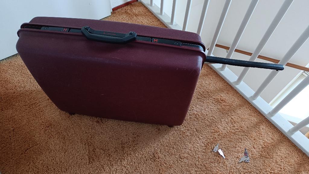 Samsonite Koffer, Sieraden, Tassen en Uiterlijk, Koffers, Gebruikt, Hard kunststof, 45 tot 55 cm, Wieltjes