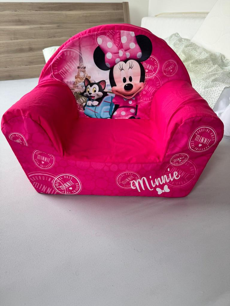 Minnie Mouse kinderstoel - Roze, Kinderen en Baby's, Ophalen, Zo goed als nieuw, Stoel(en)