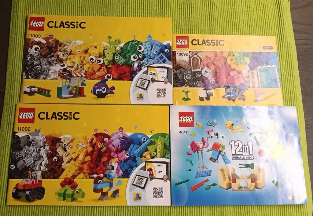 Lego Classic GWP 10692, 11002, 11003 en 40411, Kinderen en Baby's, Speelgoed | Duplo en Lego, Zo goed als nieuw, Ophalen of Verzenden