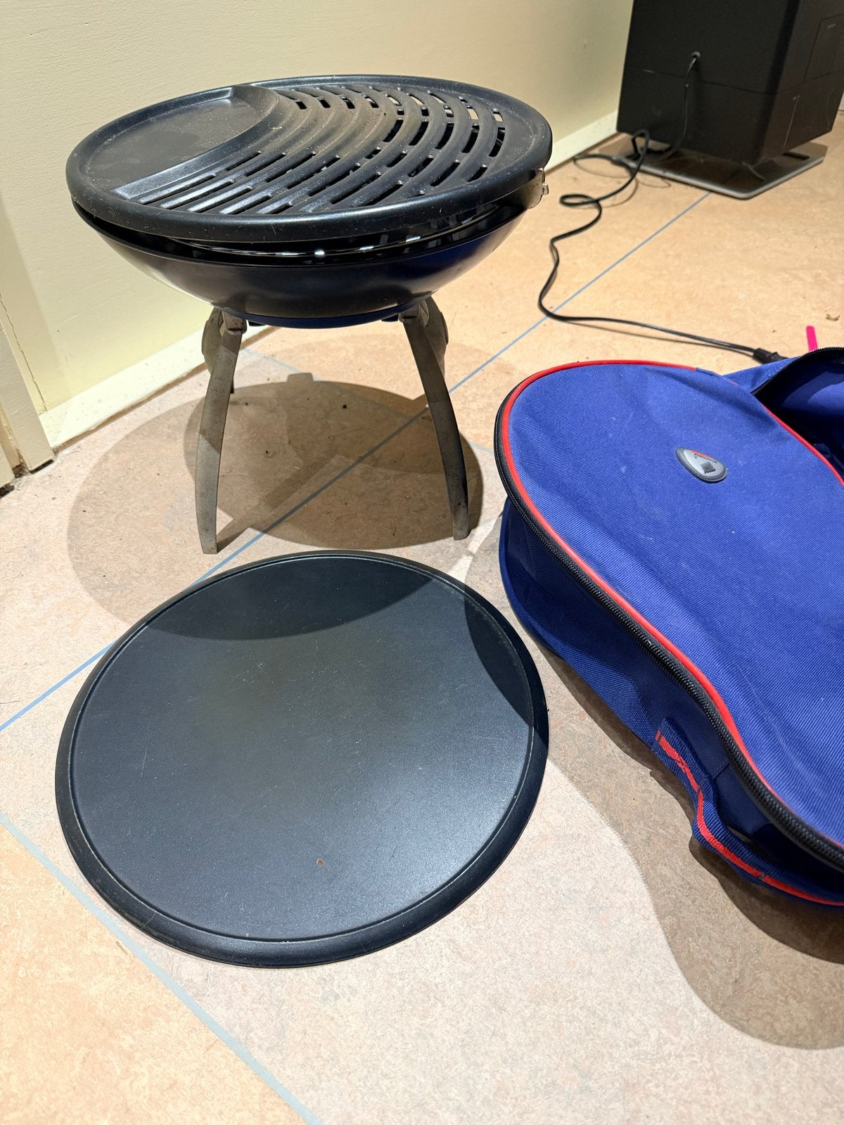 Campingaz gaspit/BBQ/bakplaat - Ideaal voor kamperen!, Tuin en Terras, Ophalen of Verzenden, Gebruikt