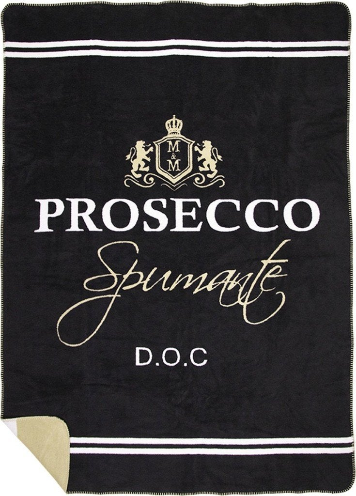 Mars & More Plaid Prosecco Zwart 150x200cm, Zwart, Mars & More, Mars & More, 200 cm