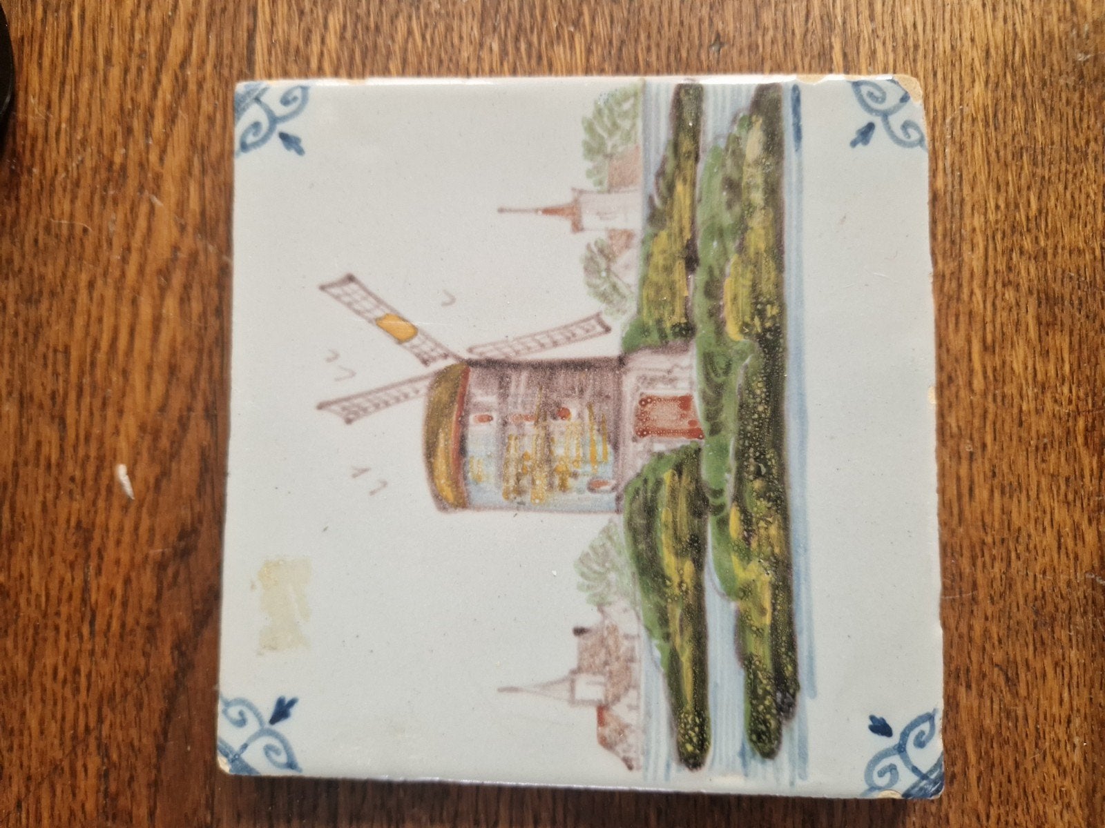 Set van 3 antieke Delfts Blauwe tegels, Ophalen of Verzenden