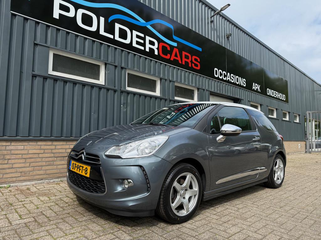 Citroën DS3 1.6 So Chic Airco (bj 2011), Voorwielaandrijving, Euro 5, Stof, Zwart