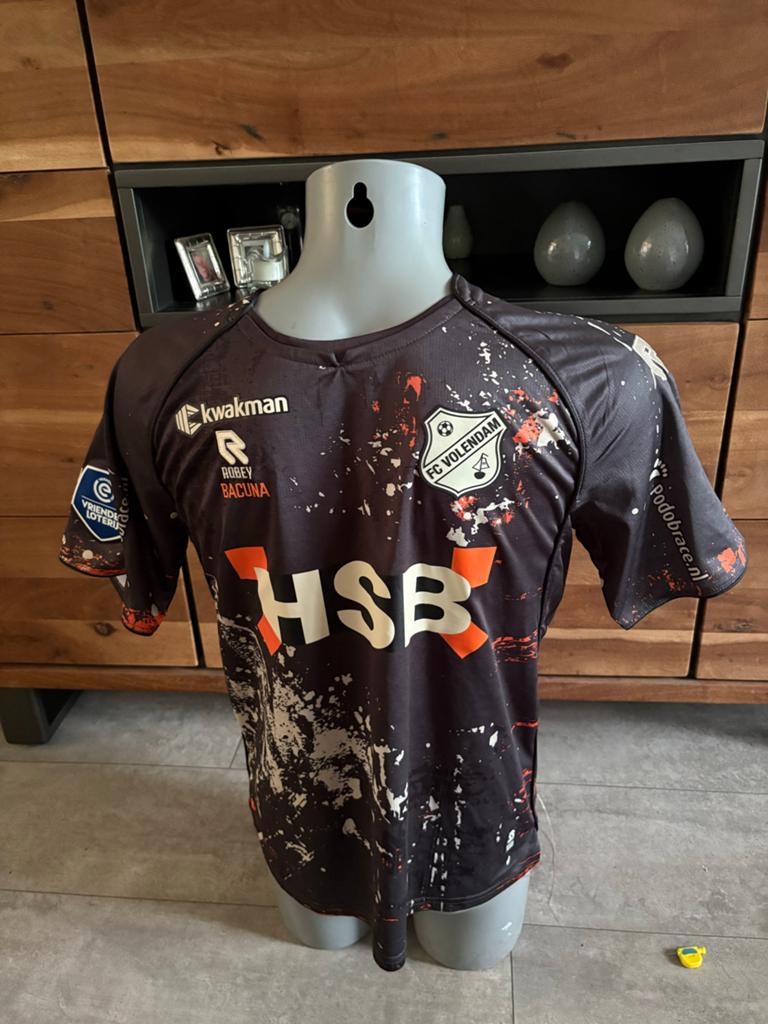 Matchworn FC Volendam voetbalshirt Bacuna #4, Maat L, Ophalen of Verzenden, Gebruikt, Shirt